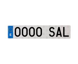 - 880010A - PLACA MATRÍCULA ACRÍLICA EUROPEA LARGA