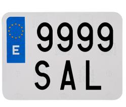 - 880003 - PLACA DE MOTO CAMPO ACRÍLICA