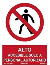 - 7304531 - PLACA ALTO. ACCESIBLE SOLÓ A PERSONAL AUTORIZADO
